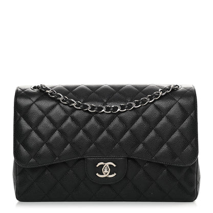Chanel Caviar Quilted Jumbo Double Flap Black 1 of 14