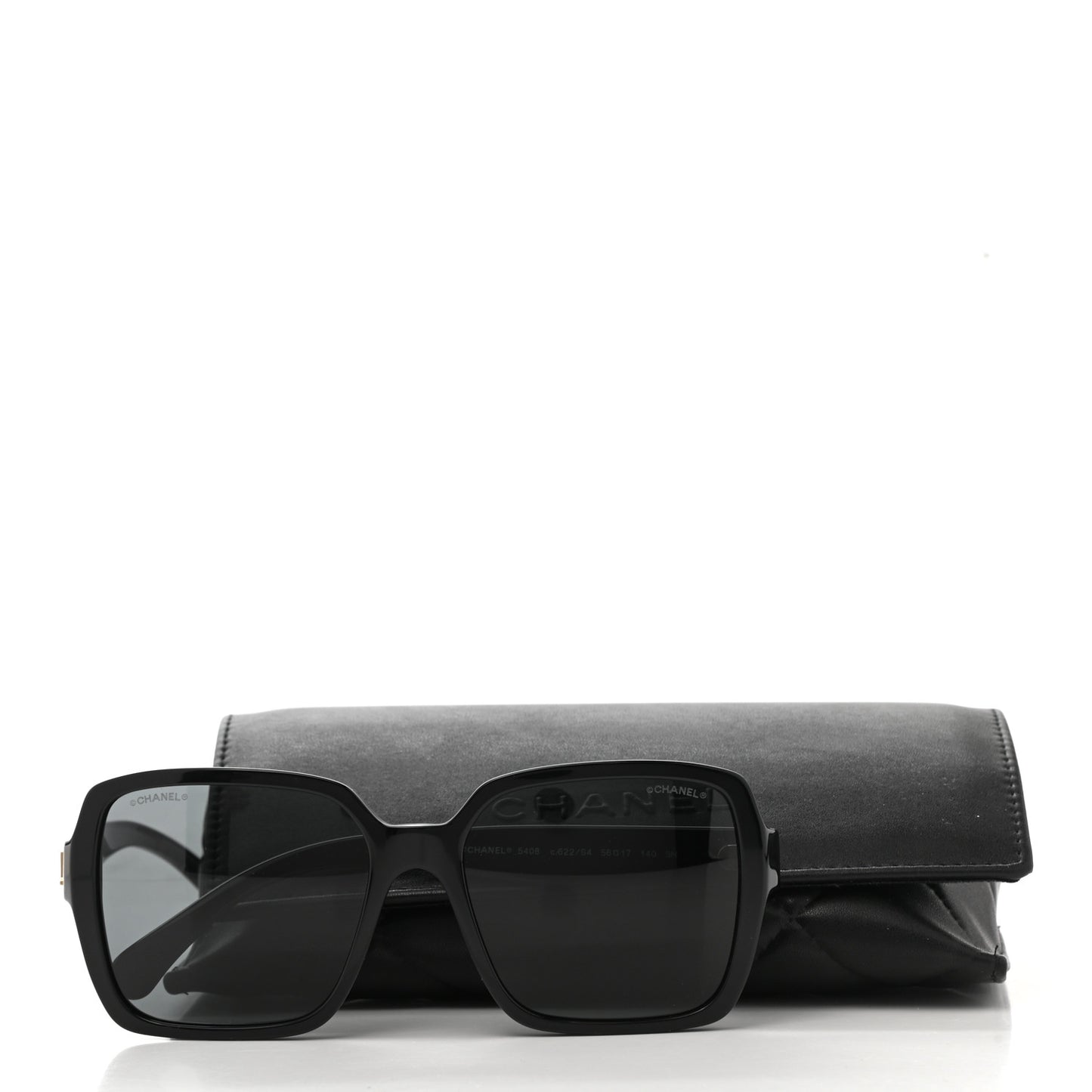 Acetate Polarized Square Sunglasses 5408 Black