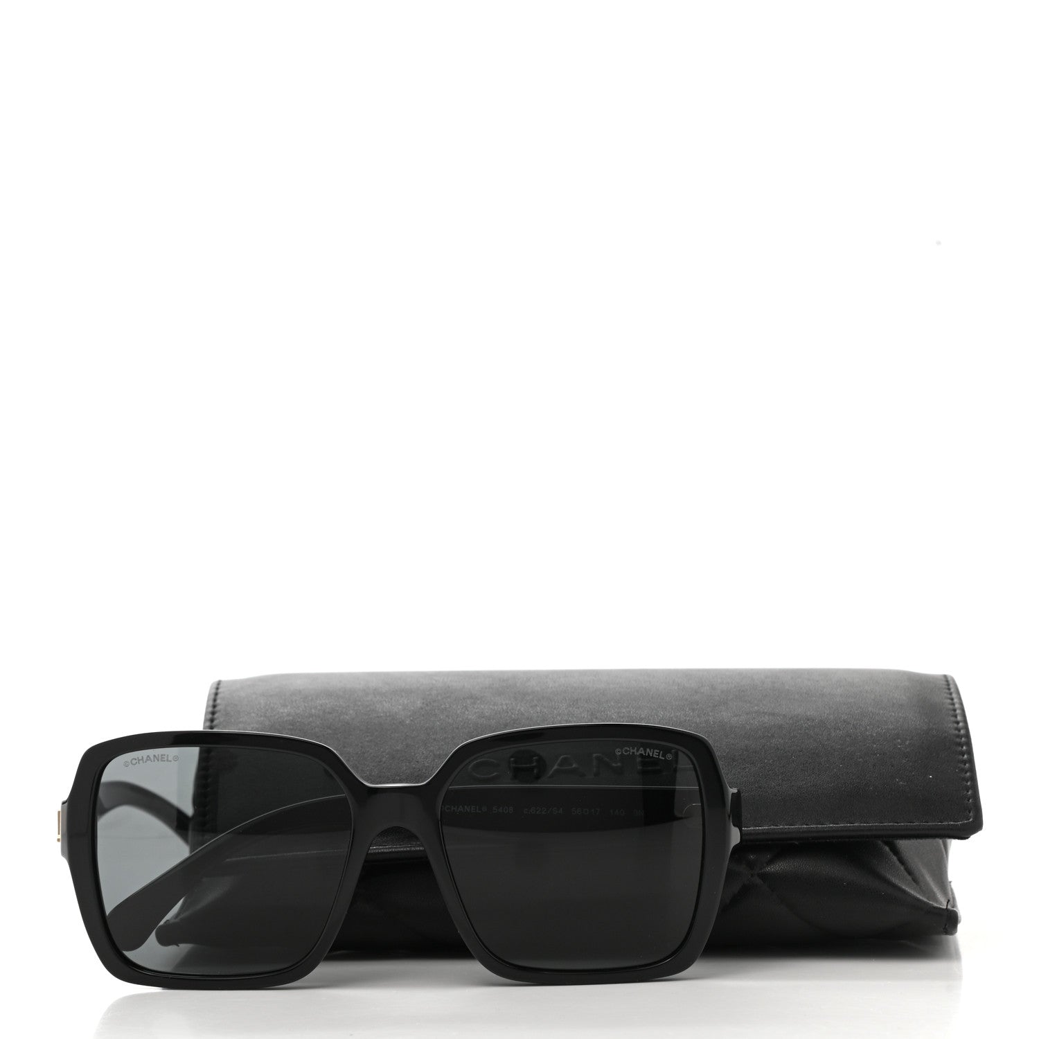 Chanel Acetate Polarized Square Sunglasses 5408 Black 9 of 9