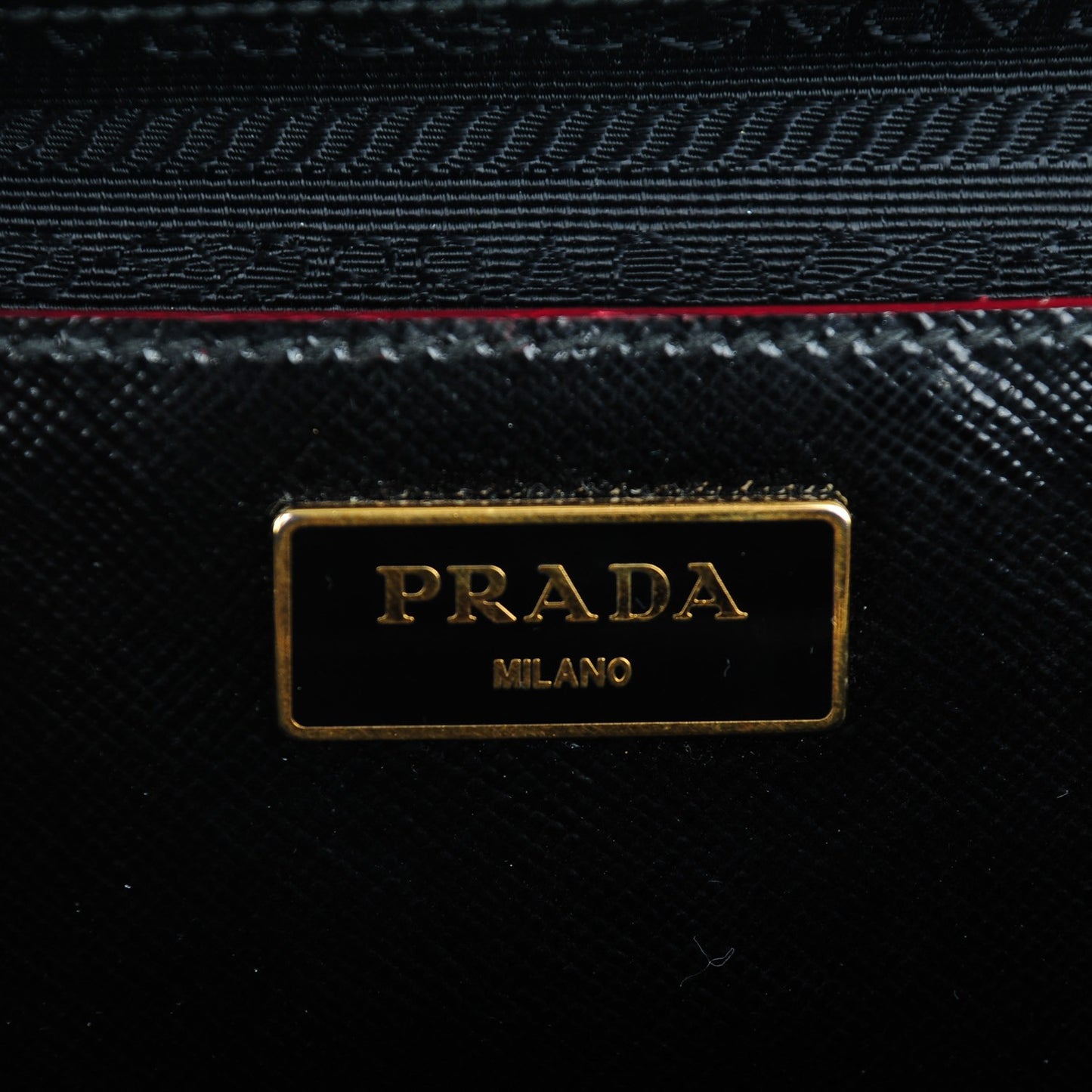 Saffiano Vernice Double Zip Tote Black