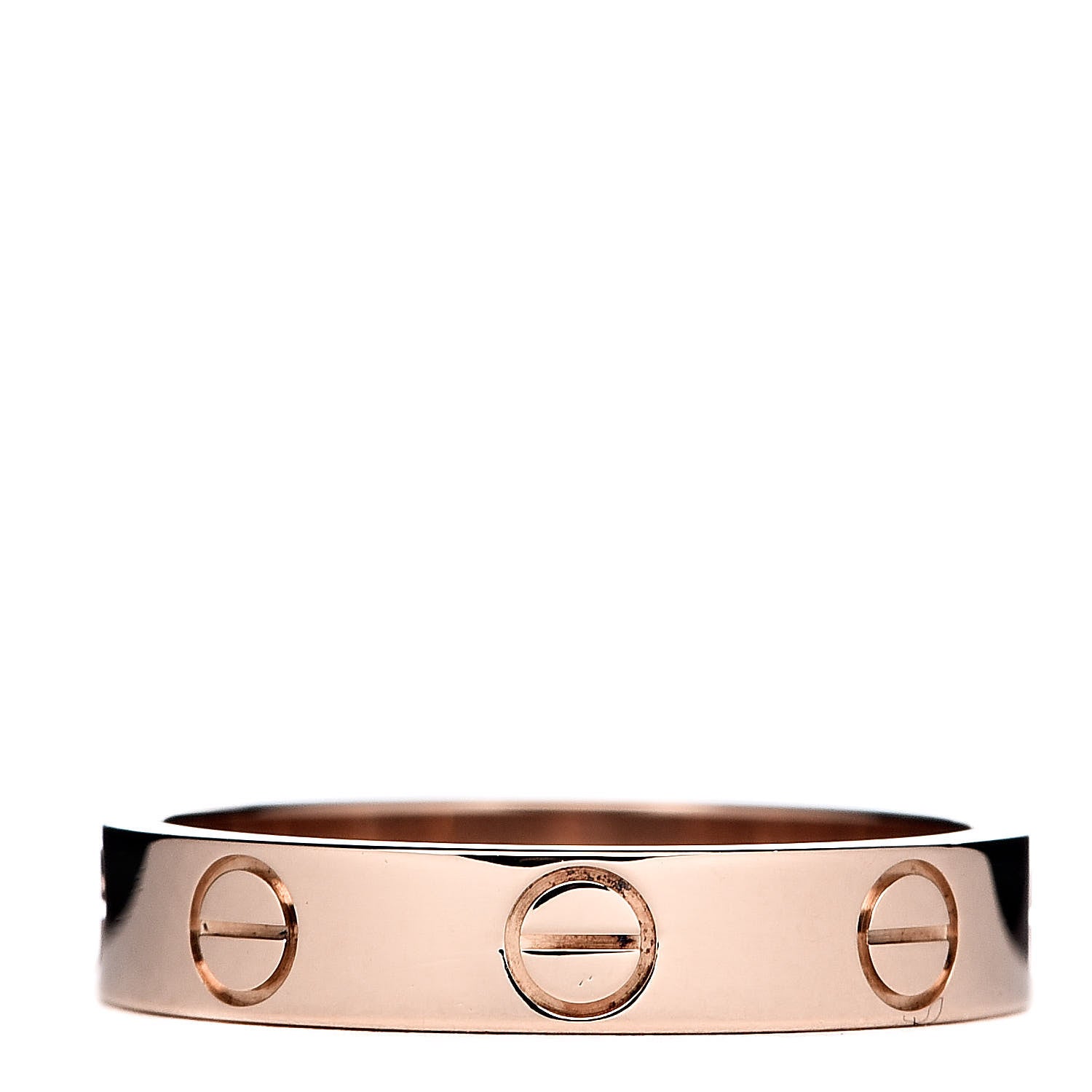 Cartier 18K Pink Gold 3.5mm LOVE Wedding Band Ring 50 5.25 3 of 5