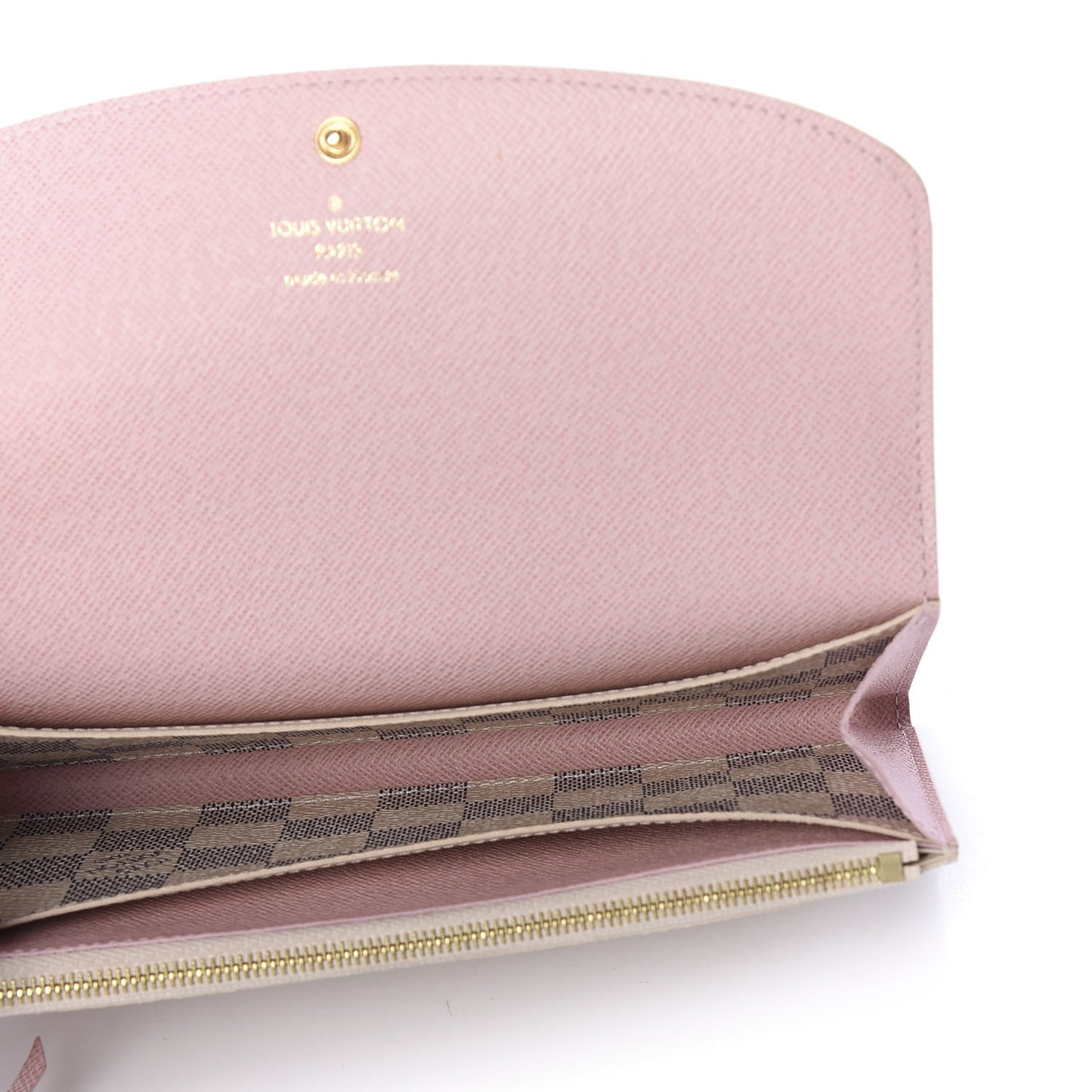 Damier Azur Emilie Wallet Rose Ballerine