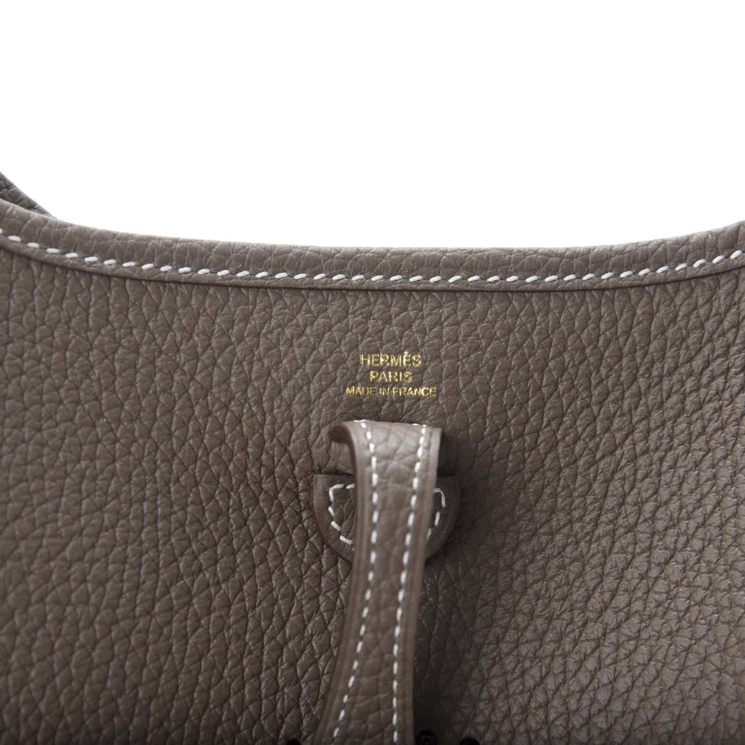 Hermes Taurillon Clemence Amazone Evelyne TPM Etoupe Bleu Indigo 7 of 10