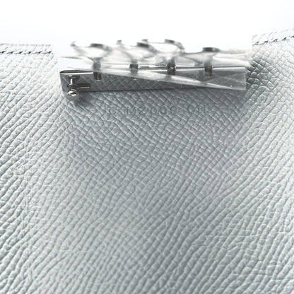 Hermes Epsom Bearn Multicles 4 Key Holder Bleu Glacier 7 of 7