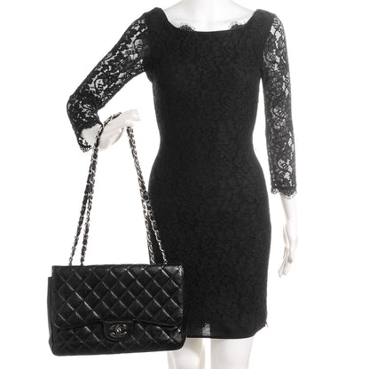 Chanel Caviar Jumbo Single Flap Black 2 of 8