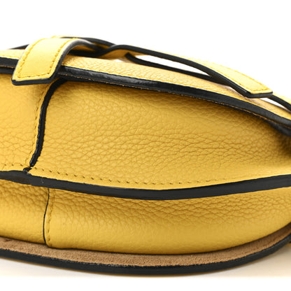 Loewe Grained Calfskin Small Gate Crossbody Bag Yellow 9 of 9