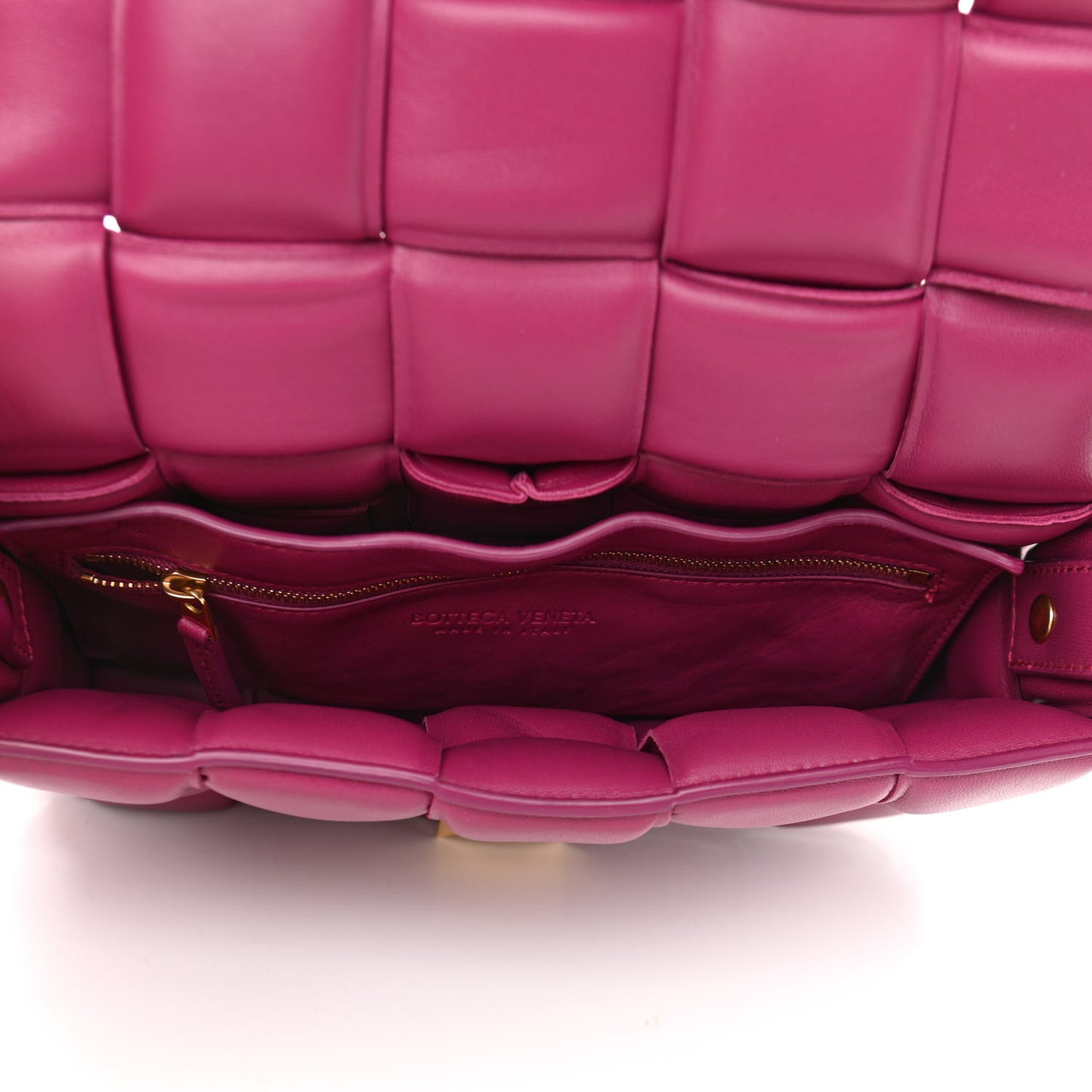 Nappa Maxi Intreccio Padded Cassette Crossbody Bag Cinnabar