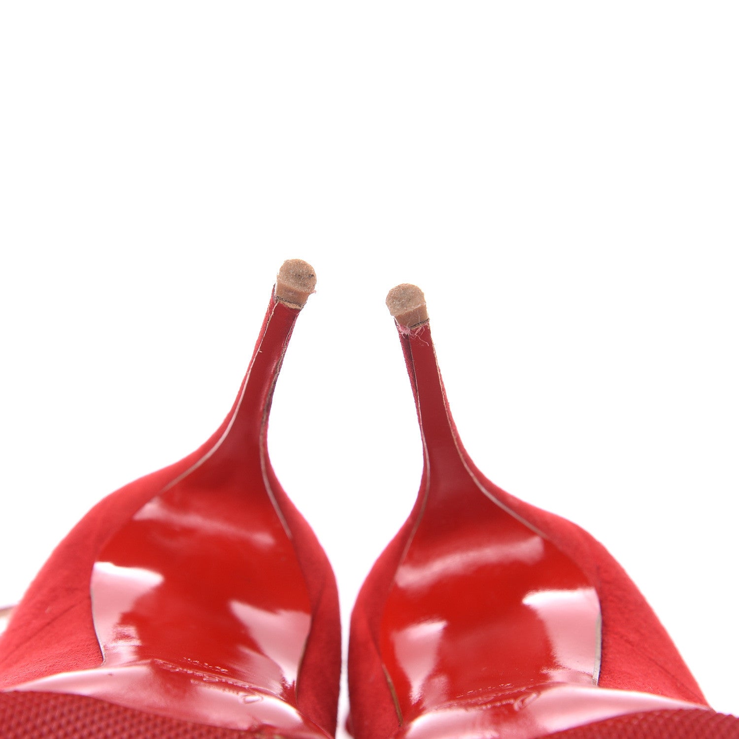Christian Louboutin Suede Toerless Muse 100 Triple Strap Pumps 41.5 Oeillet 10 of 12