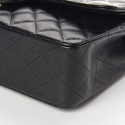 Chanel Caviar Quilted Medium Double Flap Black 6 of 12