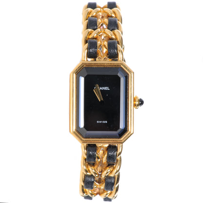 Chanel Stainless Steel Lambskin 20mm Chain Premiere Quartz Watch Gold M 2 of 8