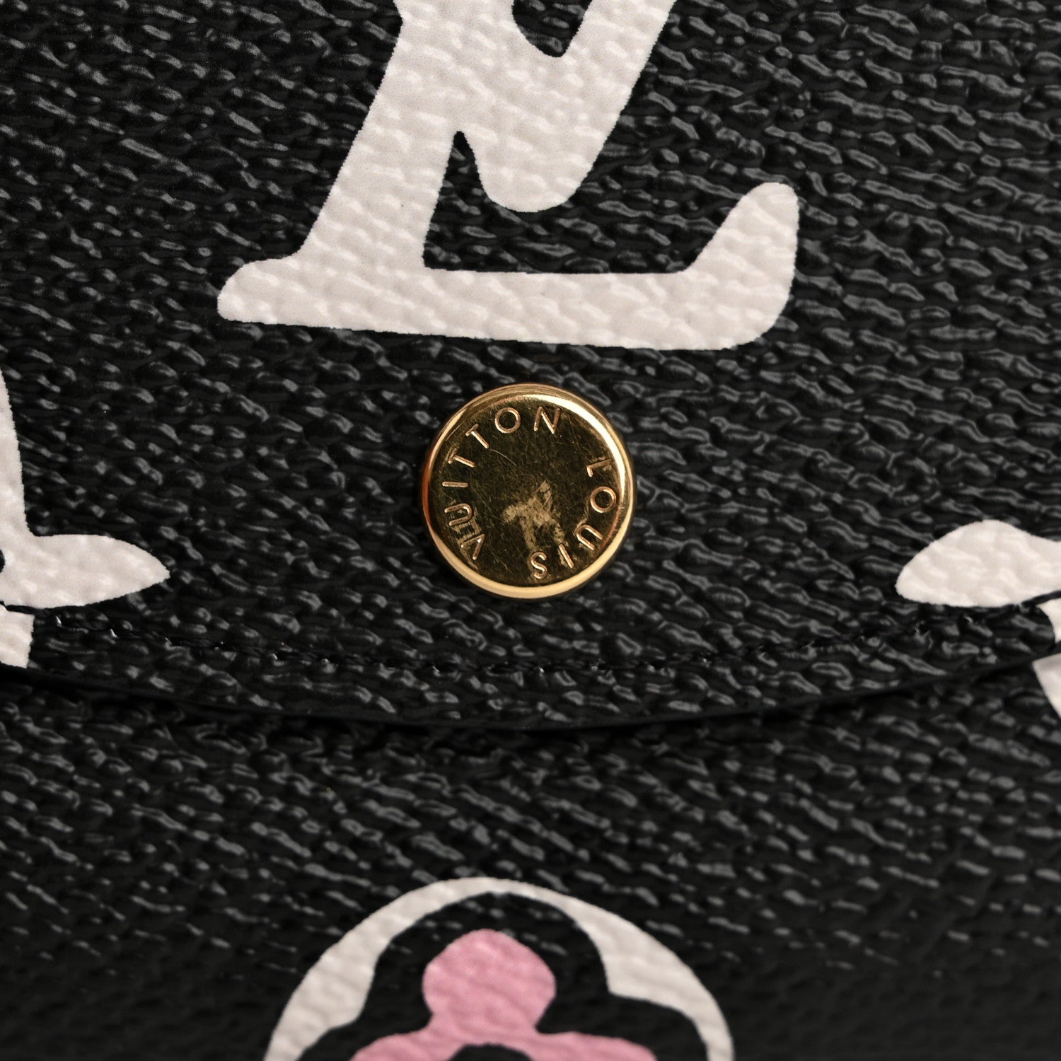 Louis Vuitton Monogram Giant Wild At Heart Rosalie Coin Purse Black 13 of 18