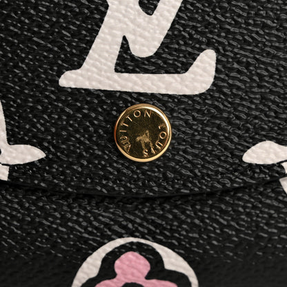 Louis Vuitton Monogram Giant Wild At Heart Rosalie Coin Purse Black 13 of 18