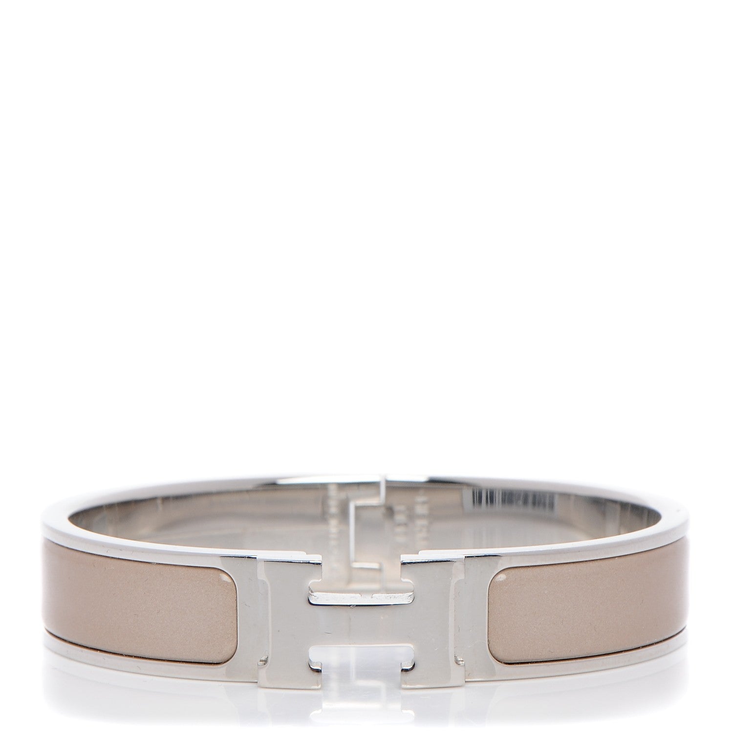 Hermes Enamel Narrow Clic Clac H Bracelet PM Maron Glace 1 of 4