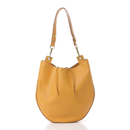 Celine Crisped Calfskin Medium Hobo Bag Saffron 3 of 16