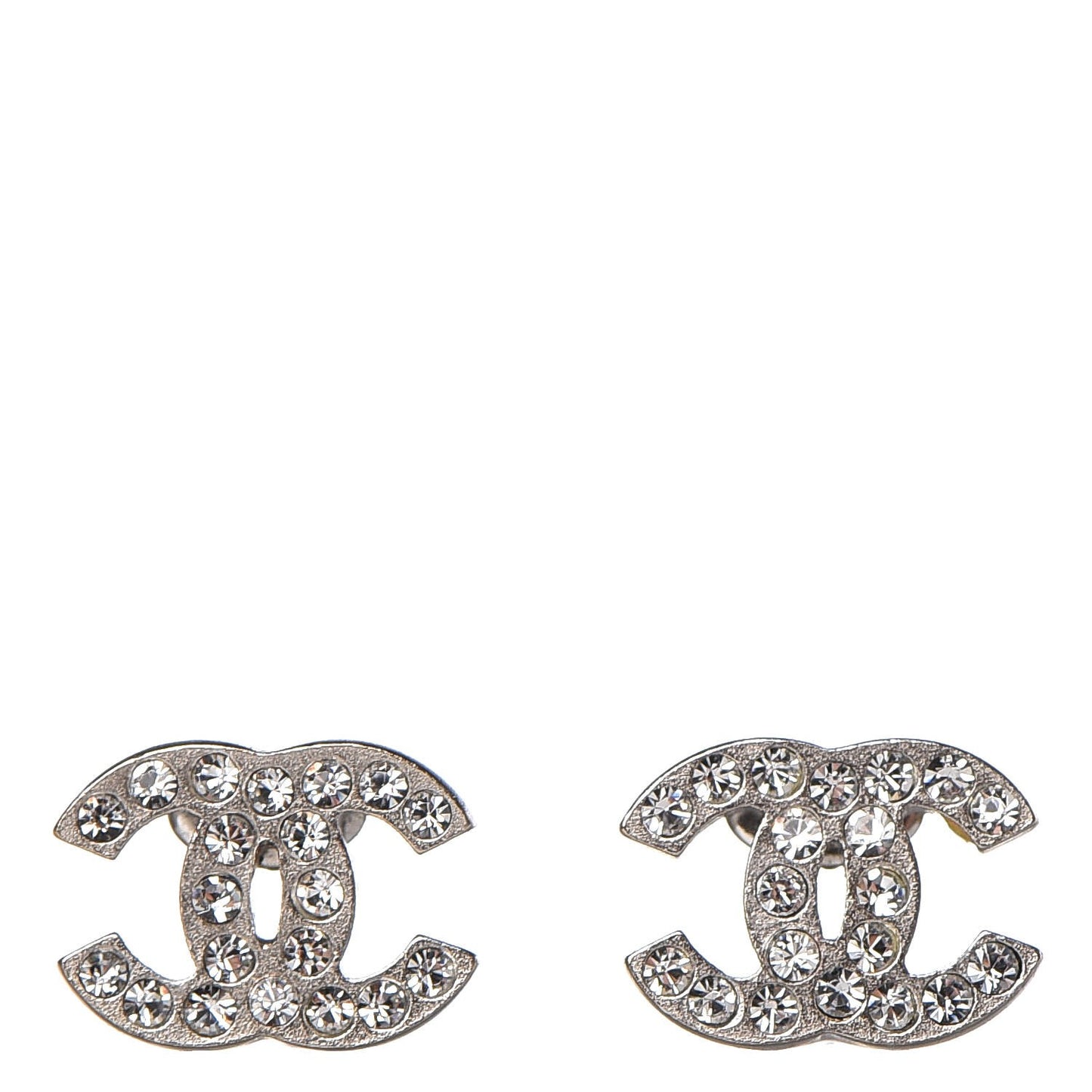 Crystal Mini Timeless CC Earrings Silver