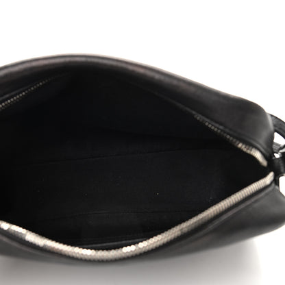 Saint Laurent Lambskin Monogram Embossed Small Lou Camera Bag Black 5 of 10