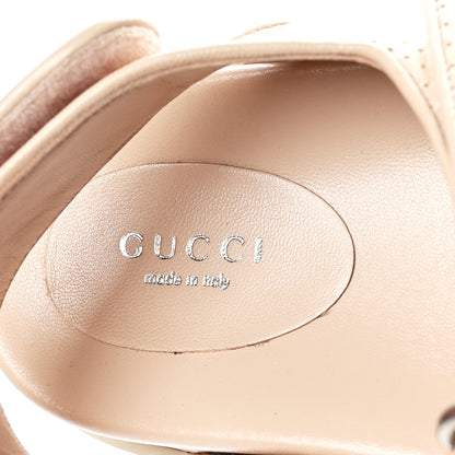 Gucci Malaga Kid Mini Double G Perforated Womens Dad Sandals 37 Skin Rose 7 of 8