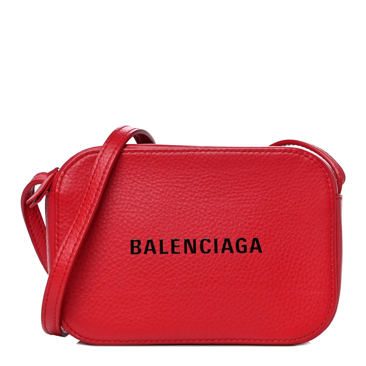 Calfskin Logo XS Everyday Camera Bag Rouge Lantern Black