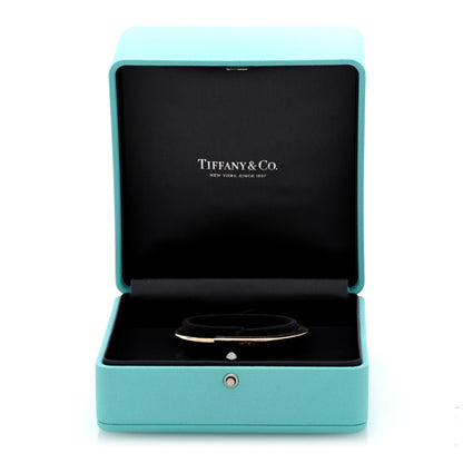 Tiffany 18K Rose Gold Tiffany Lock Bangle Bracelet 6 of 6