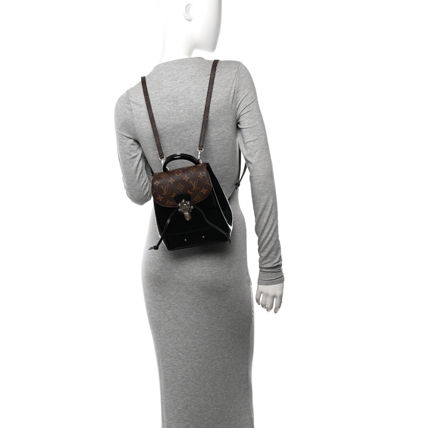 Patent Monogram Hot Springs Backpack Black