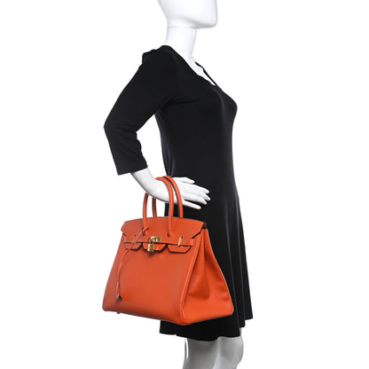 Hermes Epsom Birkin 35 Feu 2 of 10