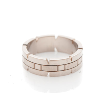 Cartier 18K White Gold Tank Francaise Ring 62 10 3 of 4