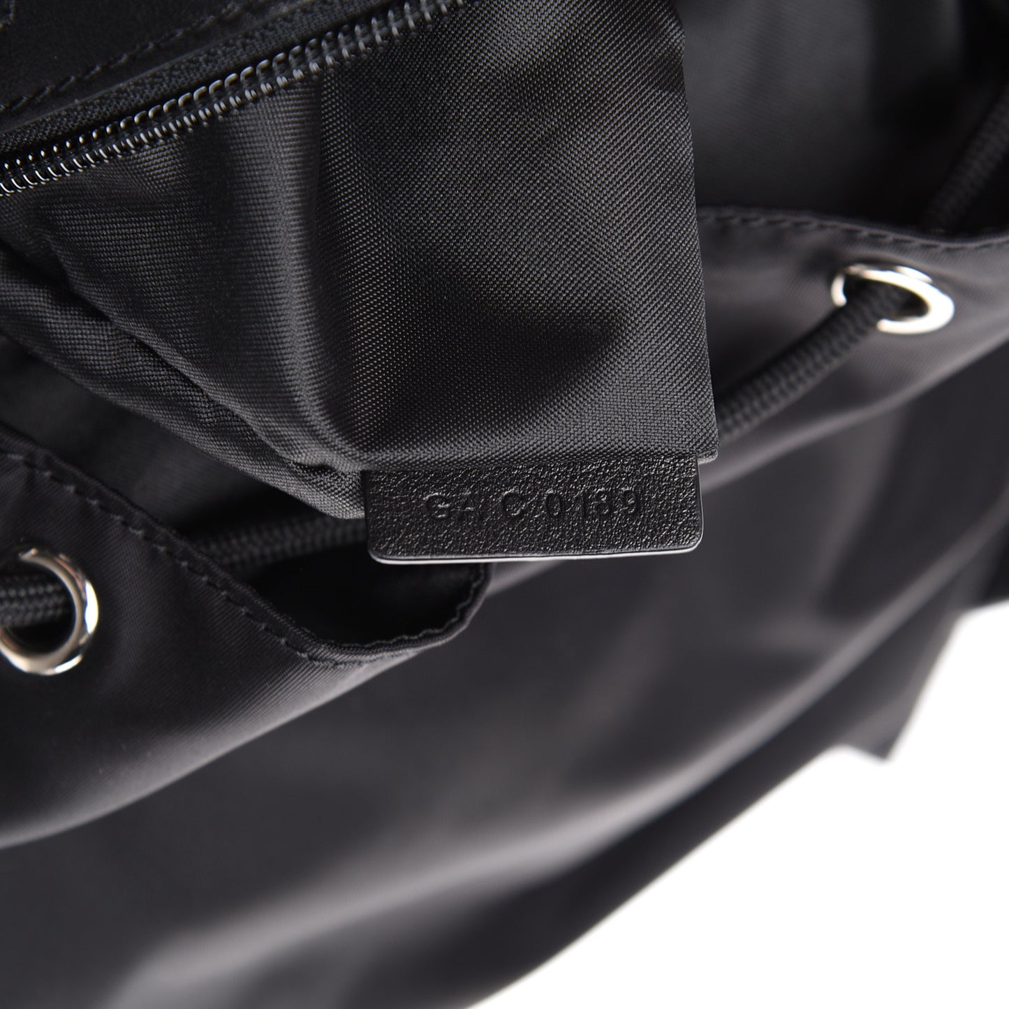 Nylon Rainbow Hologram Light 3 Backpack Black
