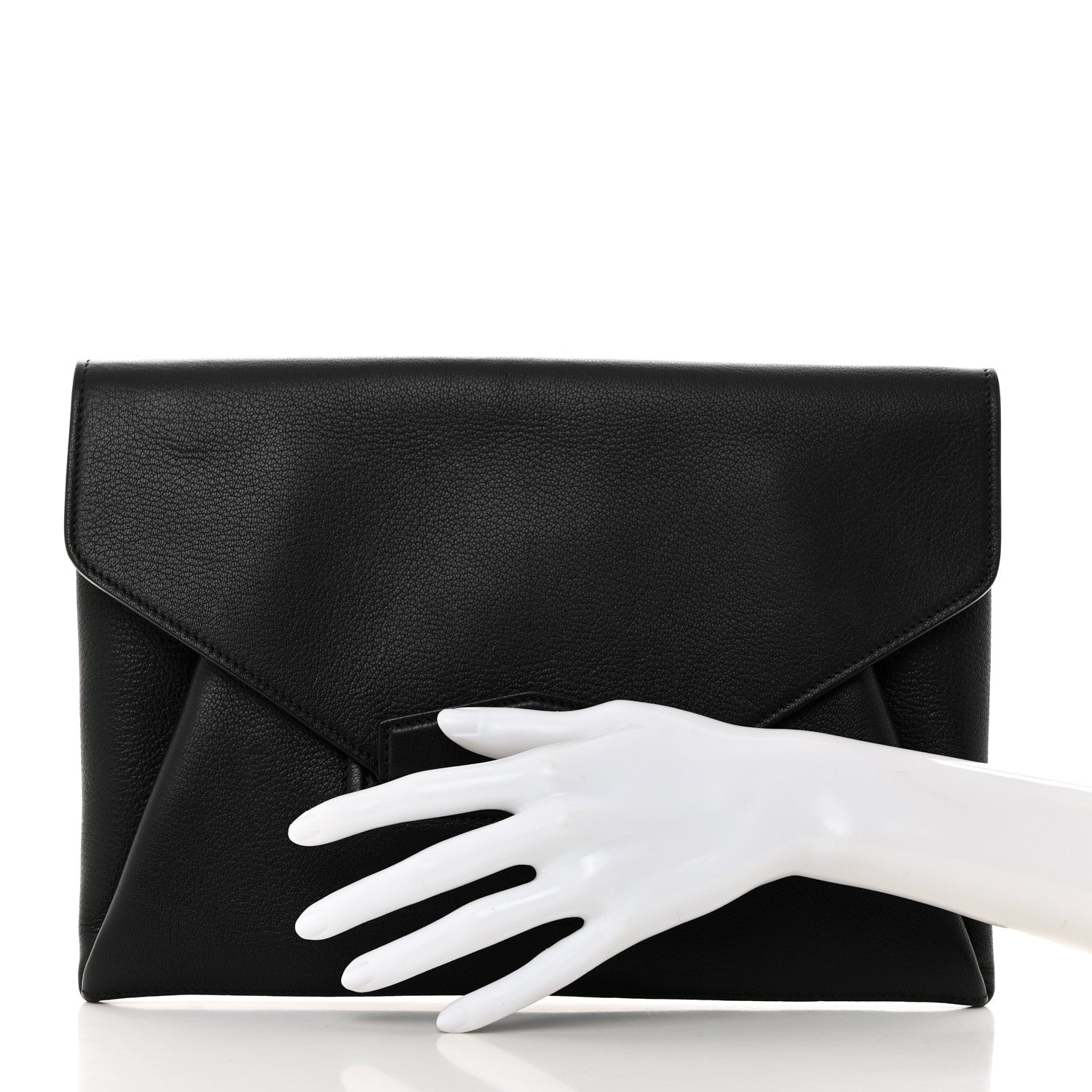 Givenchy Sugar Goatskin Medium Antigona Envelope Clutch Black Black 2 of 7