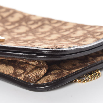 Christian Dior Monogram Chain Flap Brown 12 of 12