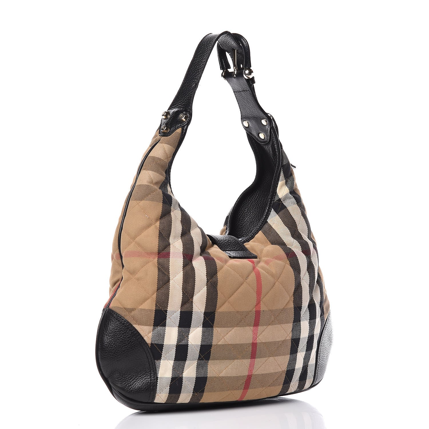 Burberry House Check Quilted Brook Hobo 3 of 12