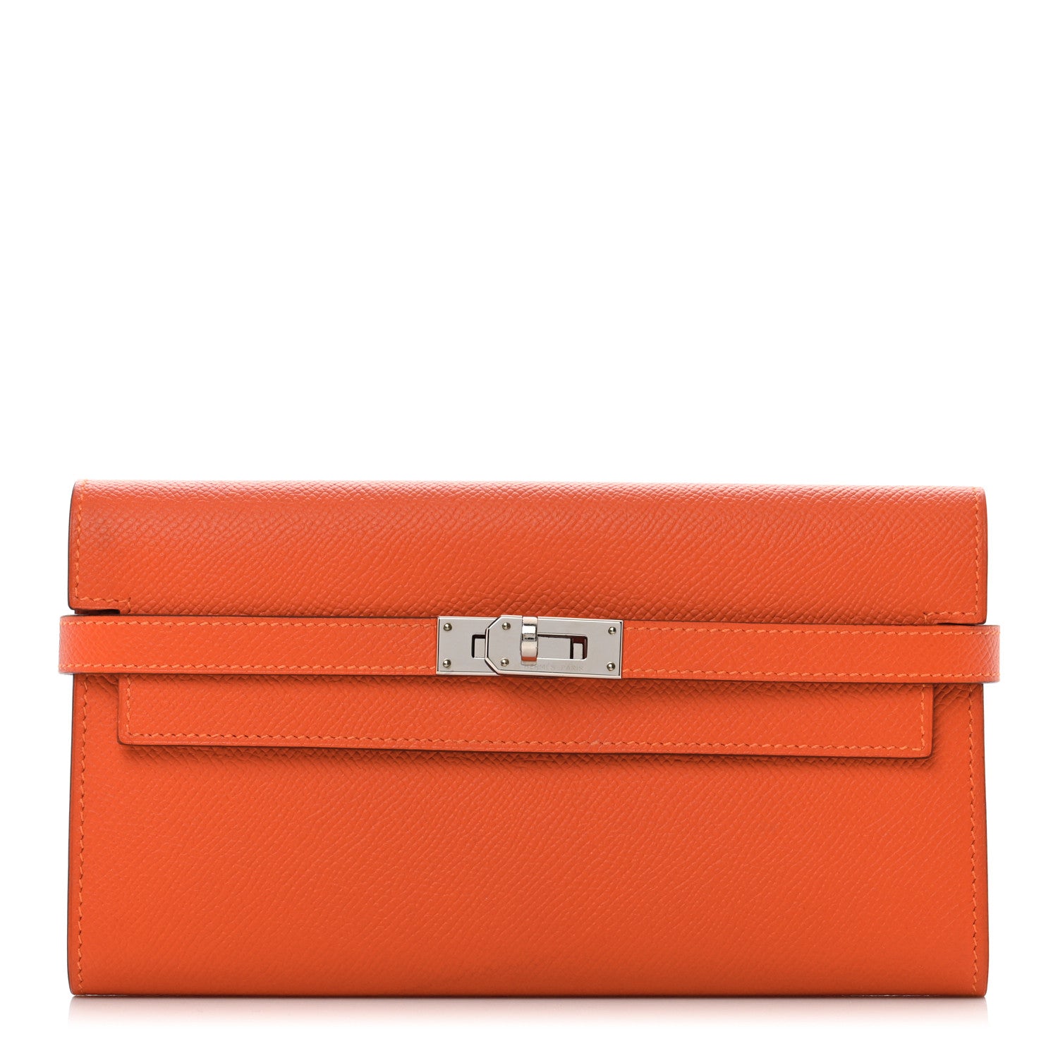 Hermes Epsom Kelly Longue Wallet Orange 1 of 8