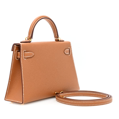 Hermes Epsom Mini Kelly Sellier 20 Gold 3 of 11