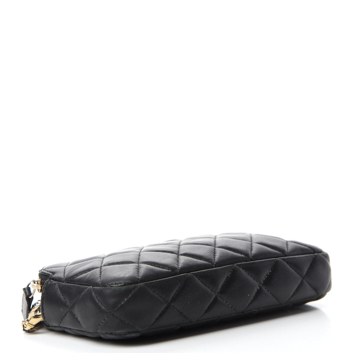 Chanel Lambskin Quilted Small Clutch With Chain Black 4 of 18
