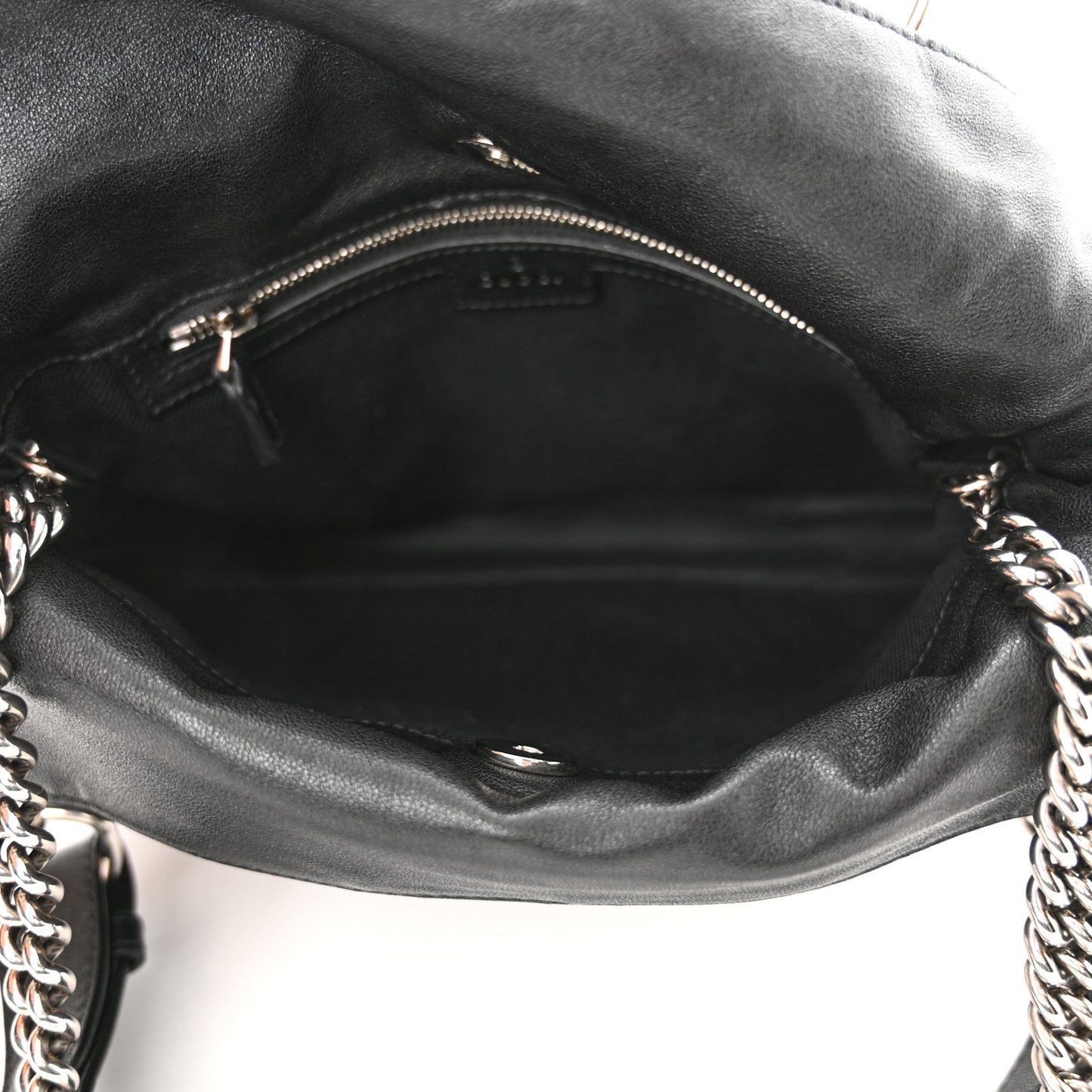 Sakai Be Green Calfskin Diagonal Stitched Small Blondie Tote Black