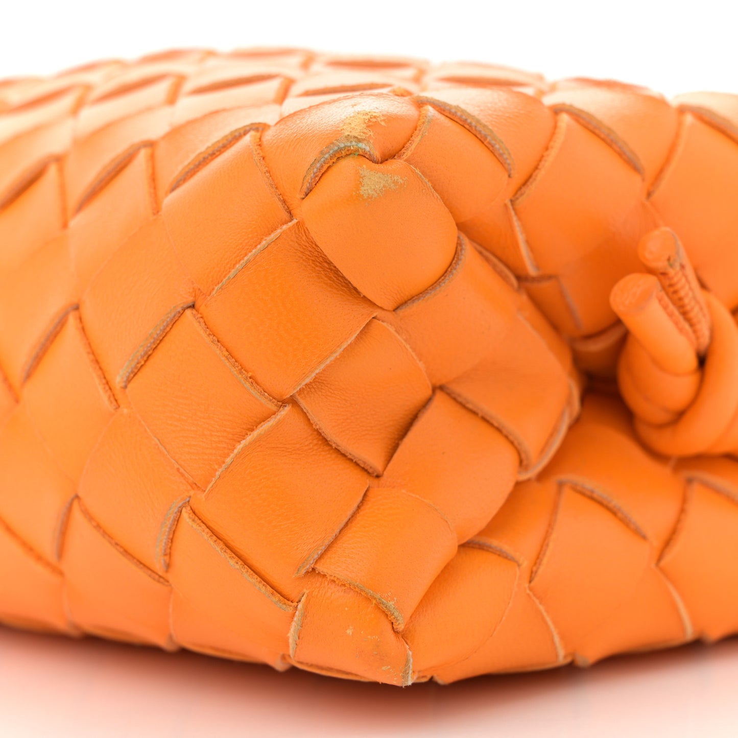 Nappa Intrecciato Mini Loop Camera Bag Tangerine