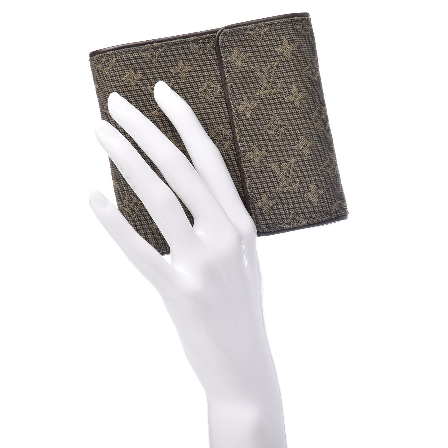 Mini Monogram Compact Wallet Kaki