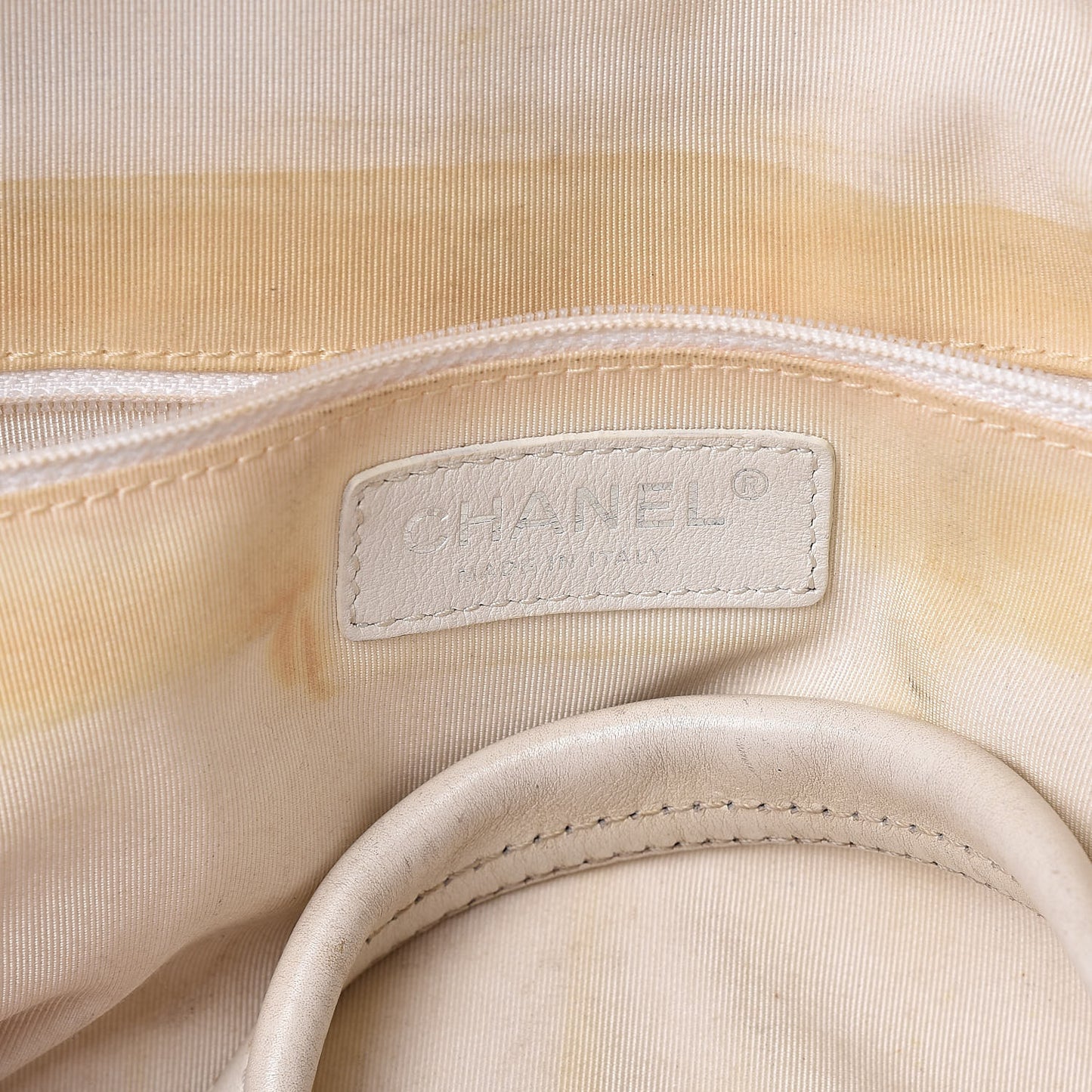 Calfskin Bowling Bag White