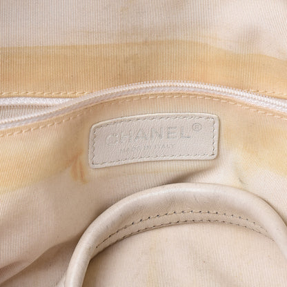 Chanel Calfskin Bowling Bag White 6 of 21