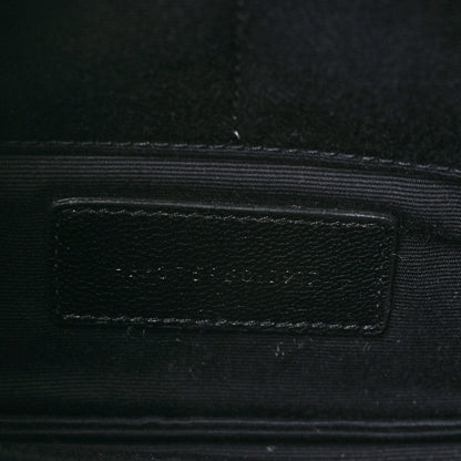 Saint Laurent Calfskin Crocodile Embossed Zip Mini Tablet Sleeve Black 6 of 7