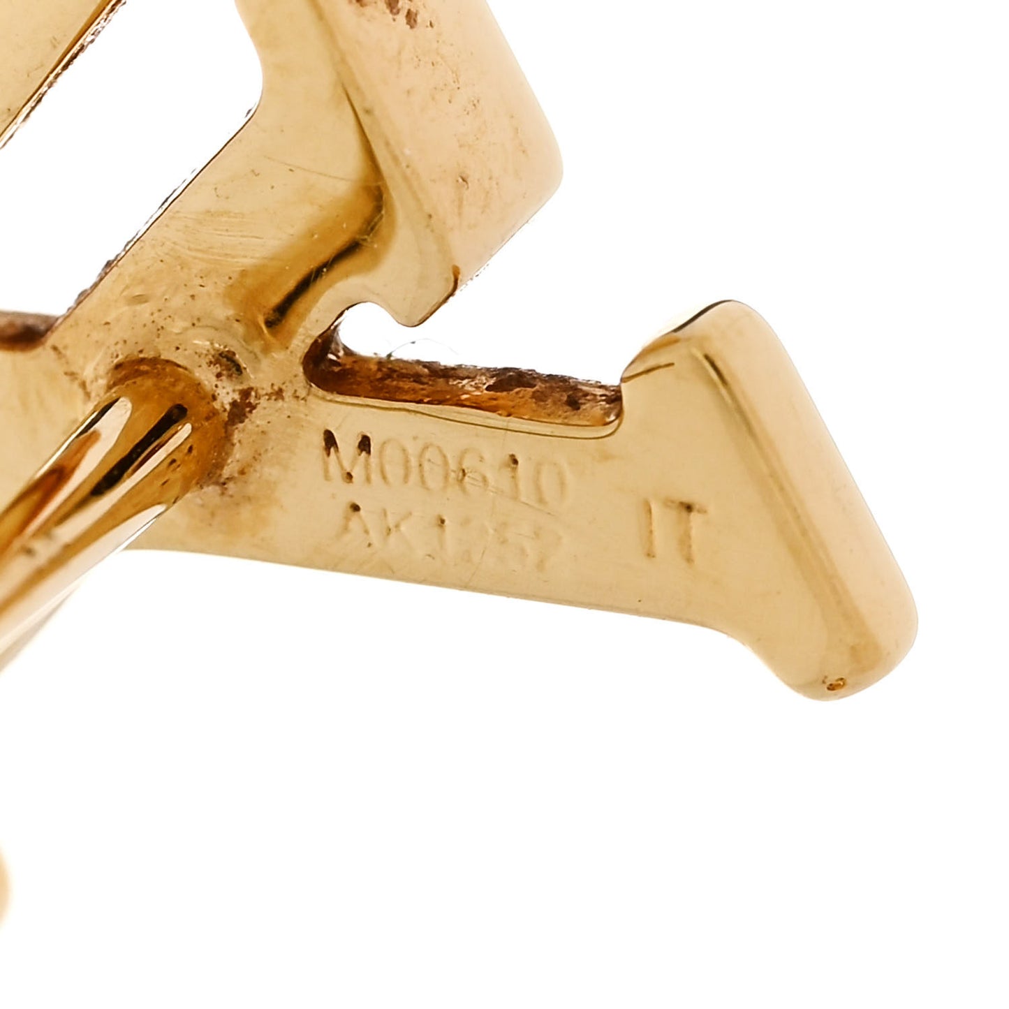 Metal LV Iconic Earrings Gold