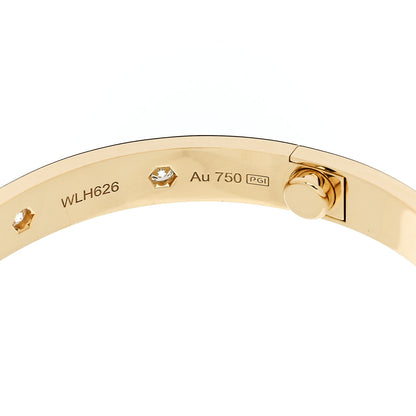 Cartier 18K Yellow Gold 10 Diamond LOVE Bracelet 17 6 of 9
