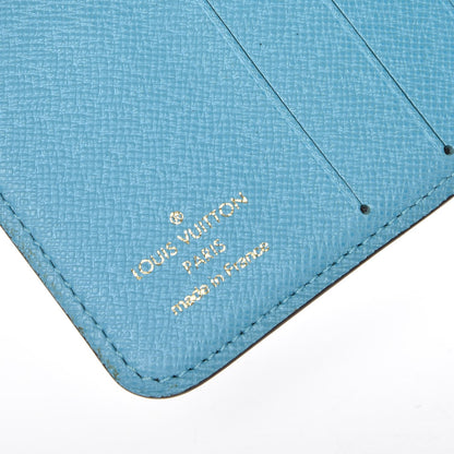 Louis Vuitton Monogram Groom Compact Zip Wallet Blue 6 of 9