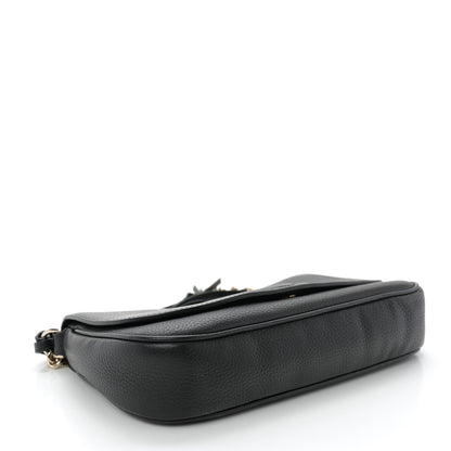 Gucci Pebbled Calfskin Medium Soho Flap Crossbody Black 4 of 10