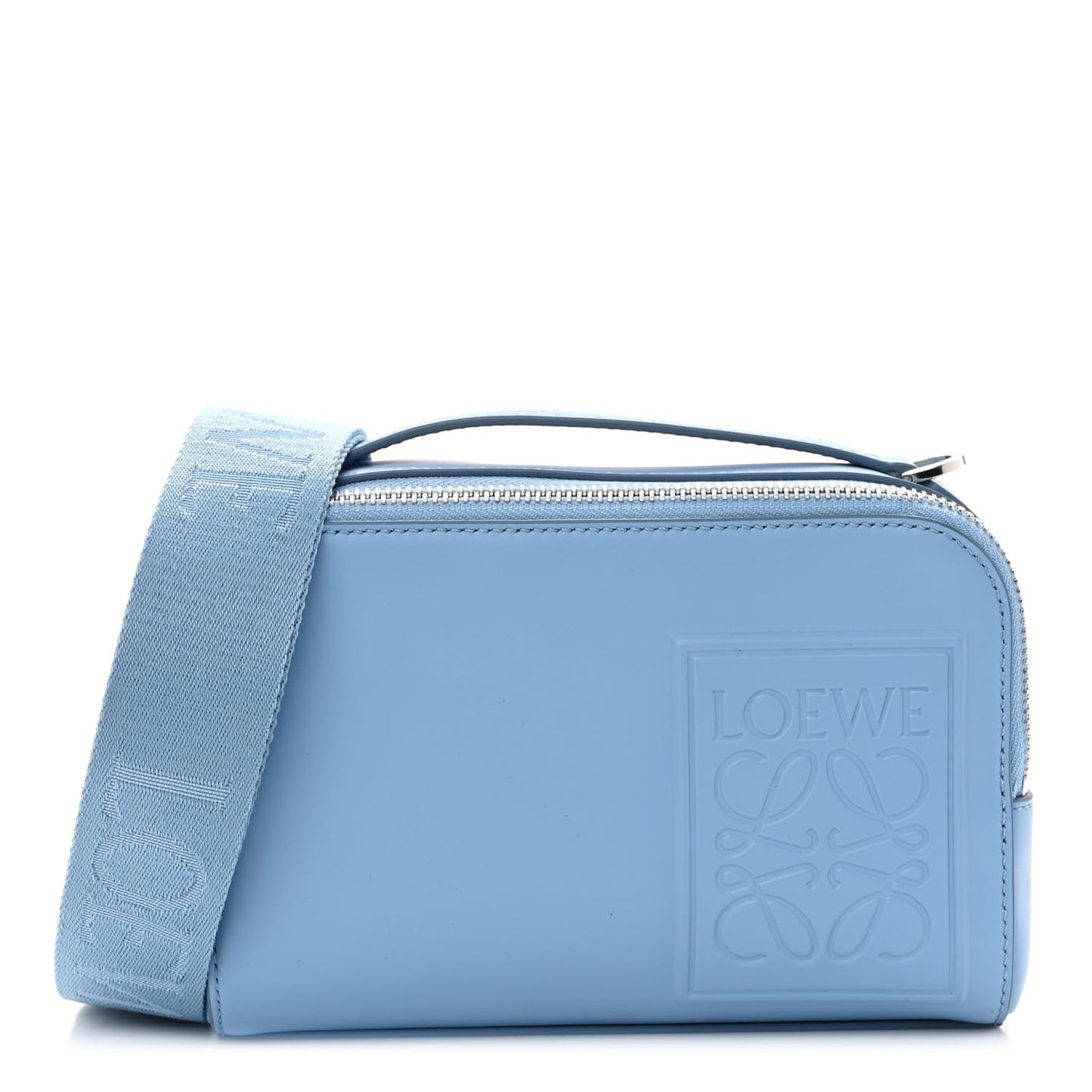 Satin Calfskin Mini Camera Bag Olympic Blue