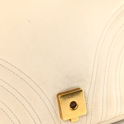 Gucci Calfskin Matelasse Medium GG Marmont Shoulder Bag White 12 of 15