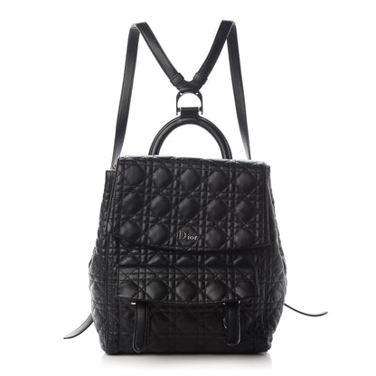 Christian Dior Lambskin Cannage Large Stardust Backpack Black 1 of 8
