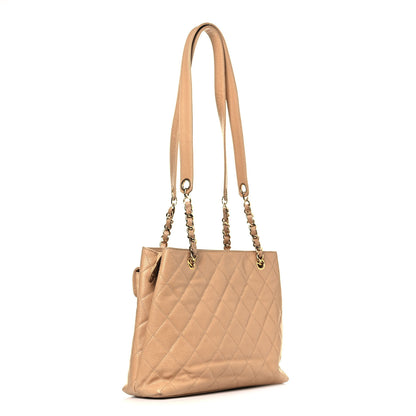 Chanel Caviar Quilted Flap Shoulder Bag Beige 2 of 11