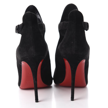 Christian Louboutin Veau Velours Canadada 100 Booties 36.5 Black 5 of 9