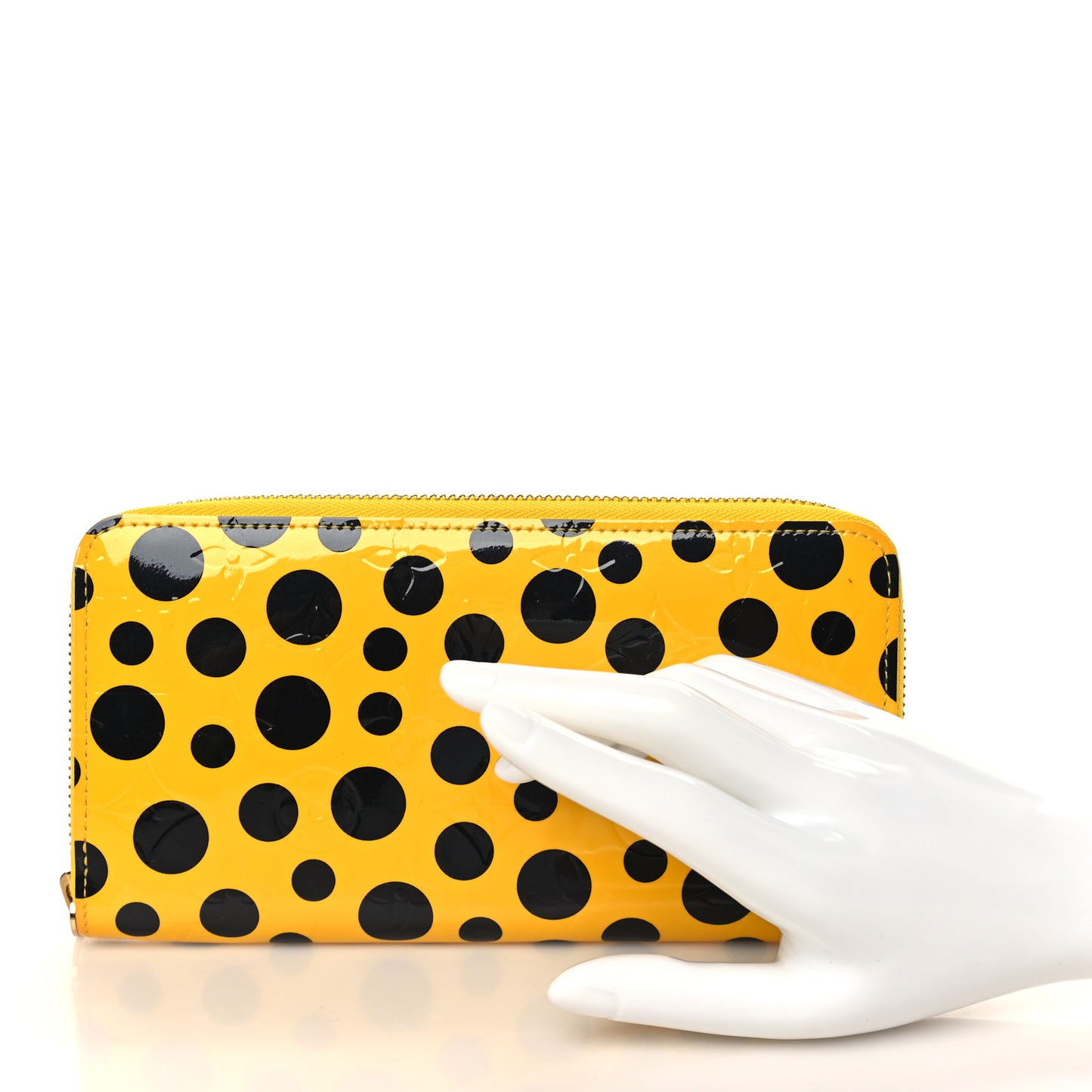 Vernis Kusama Infinity Dots Zippy Wallet Yellow