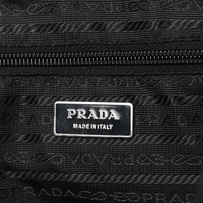 Prada Technical Nylon Saffiano Double Buckle Backpack Black 9 of 14